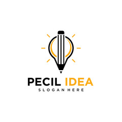 Pencil Idea Logo Design