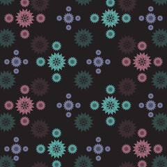 Seamless Mandala Pattern Design Vector Illustration