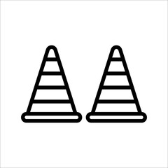 Safety Cone Icon Vector Design Template