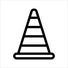 Safety Cone Icon Vector Design Template