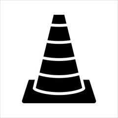 Safety Cone Icon Vector Design Template