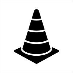 Safety Cone Icon Vector Design Template