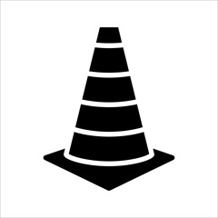 Safety Cone Icon Vector Design Template