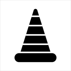 Safety Cone Icon Vector Design Template