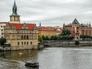 Obraz premium Enjoy breathtaking views over the Vltava River and discover the beauty of one of the most famous cities in the world. Prague!!!