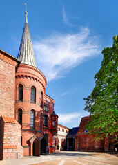 Fototapeta na wymiar Burgkloster (castle friary) in Lübeck, Germany