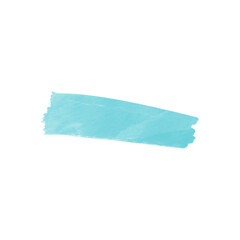 Turquoise watercolor brushstroke
