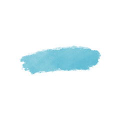 Turquoise watercolor brushstroke