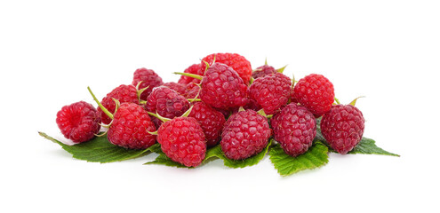 Fototapeta na wymiar Red berries raspberries.
