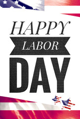 Happy Labor day poster background idea, American labor holiday