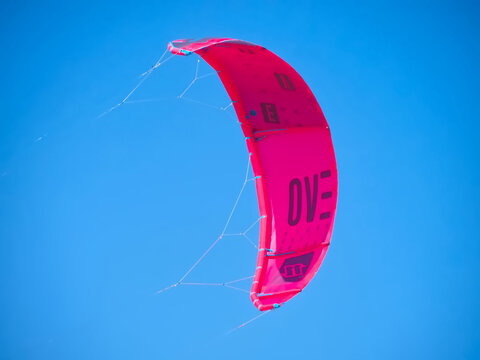 Noth kiteboarding kite surfing umbrella with sky background
