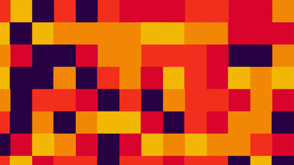 red, blue, yellow and orange geometric pattern, seamless wallpaper for tile, banner, tableclothe