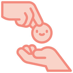 friendly two tone icon