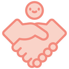 handshake two tone icon