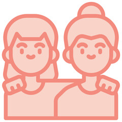 hangout two tone icon