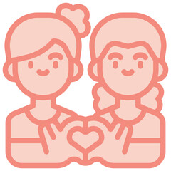 relationship two tone icon