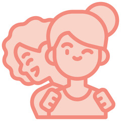 piggyback two tone icon