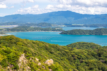 Fototapeta na wymiar 福岡県　立石山から望む糸島の絶景 