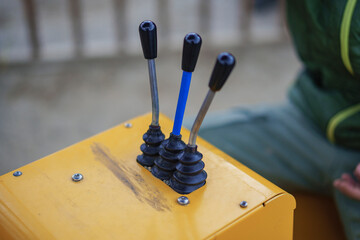 Controlling lever switch of crane truck vehicle © bizoo_n