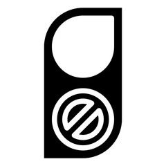 DOOR HANGER 8 glyph icon