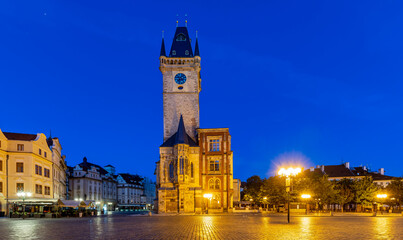 Fototapeta na wymiar Old Town Square view in Prague of Czech Republic.