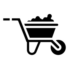 WHEELBARROW glyph icon