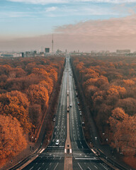 Cityscape of Berlin Mitte in Germany during sunset