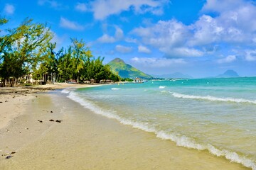 Wunderschöner Strand in Mauritius Afrika 