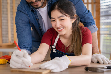 Asian couples are working together to design and build their dream homes, concepts, interiors and lovers.