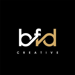 BFD Letter Initial Logo Design Template Vector Illustration