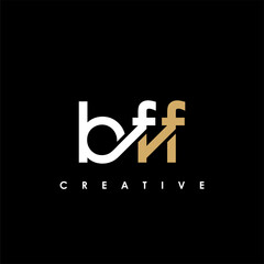 BFF Letter Initial Logo Design Template Vector Illustration