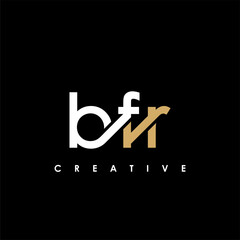 BFR Letter Initial Logo Design Template Vector Illustration
