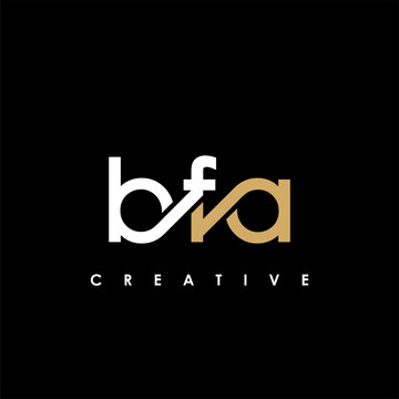 BFA Letter Initial Logo Design Template Vector Illustration