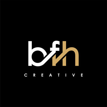 BFH Letter Initial Logo Design Template Vector Illustration