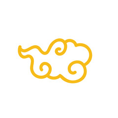 Golden cloud pattern. Chinese clouds for Chinese New Year decorations