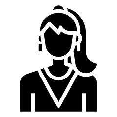 women glyph icon