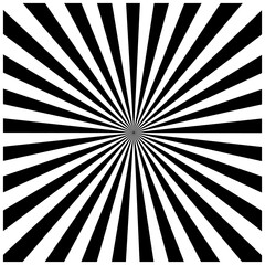 black and white sunburst comic background