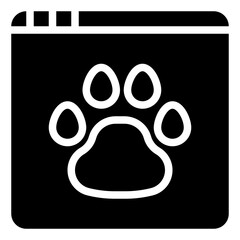 PET SHOP glyph icon