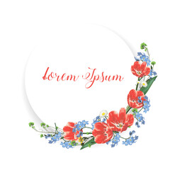 frame with butterflies