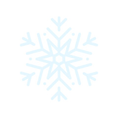 Vector beautiful snowflake design collection For the winter season that comes with Christmas in the New Year.
