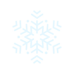 Vector beautiful snowflake design collection For the winter season that comes with Christmas in the New Year.