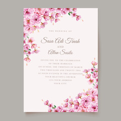 beautiful cherry blossom border and frame design