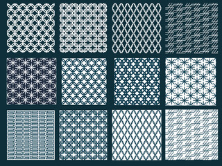 Seamless japanese traditional pattern illustration