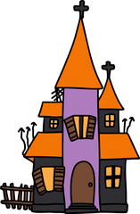 haunted house, Halloween decorations