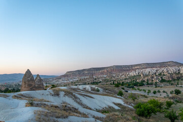 Mountains of Cappadocia, Turkey, Goreme village