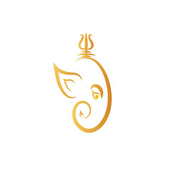 Vector Illustration of Ganesh Chaturthi for Hindu Festival Celebration