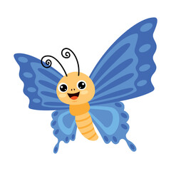 Flat Drawing Of A Butterfly