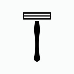Razor Icon Symbol Vector Illustration.