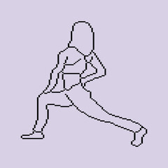 Pixeled human element