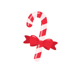 Christmas candy. Red and green colored candy bars for children on Christmas celebrations.